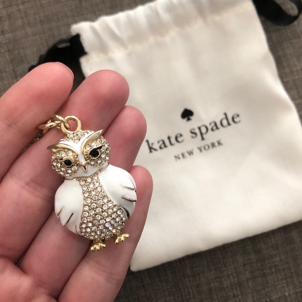 Kate Spade Snow Owl Keychain